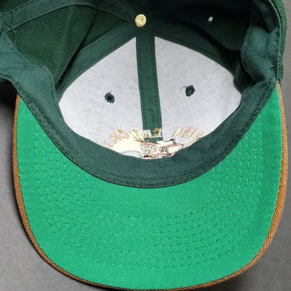 VINTAGE Otto Trucker Hat Cap Snapback Green Viking Trucking Wool Blend Montana